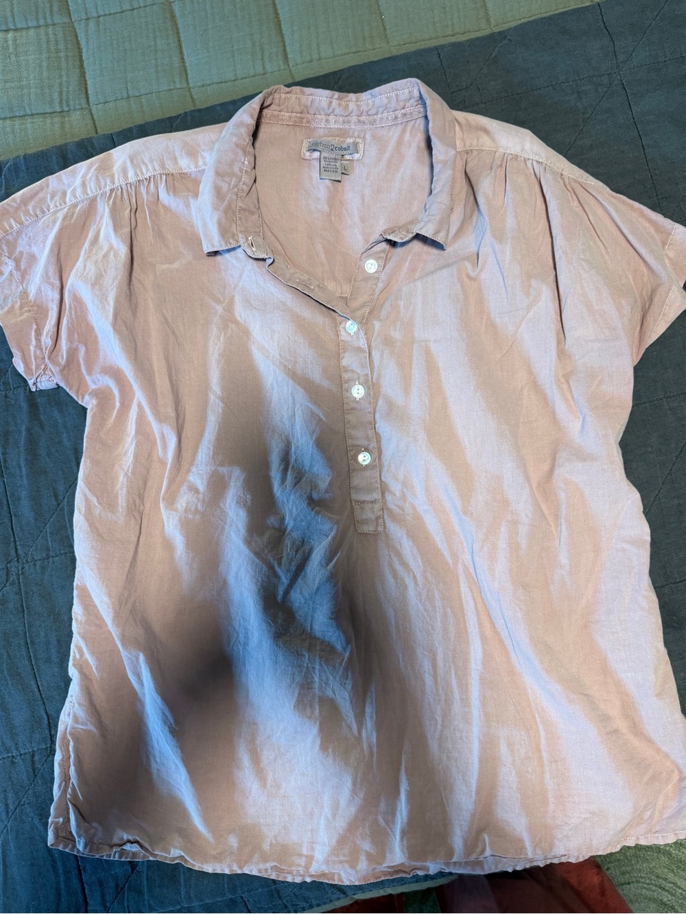 Carbon 2 Cobalt Soft Pink Women’s Button Pullover